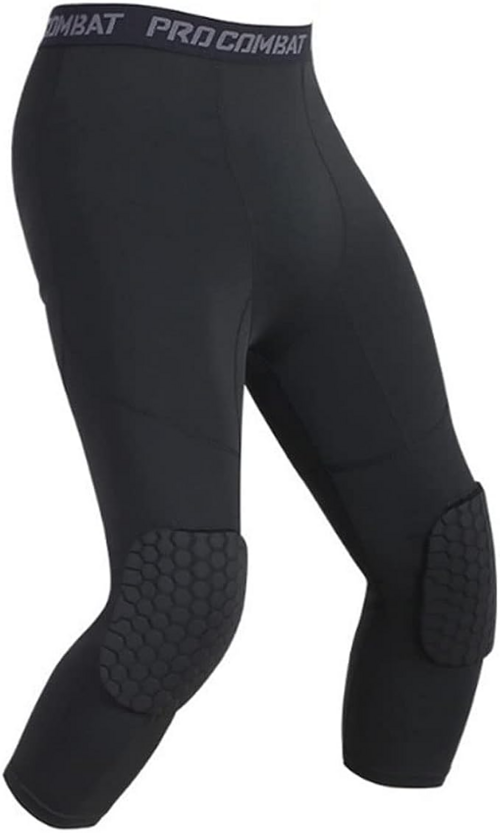 Men's Basketball Sports Tight Pants 3/4 Compression Workout Leggings